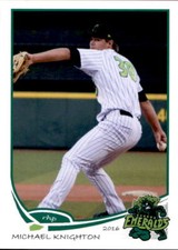 2016 Eugene Emeralds Grandstand 15 Michael Knighton Jasper Alabama Baseball Card