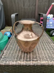 Vintage VTG Solid Copper Urn Vase Flower Pot Tub Vessel Design Shape Handmade - Picture 1 of 20