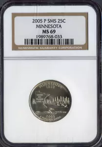 2005-P Minnesota State Quarter NGC MS69 SMS Quality - Picture 1 of 2
