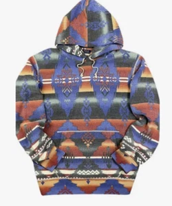 Polo Ralph Lauren Small Brushed Beacon Southwestern Sweater Hoodie RRL VtG Aztec - Picture 1 of 7