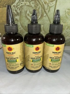 NEW Natural Hair Growth Oil, Jamaican Black Castor Oil 4 fl oz (118 ml) Lot of 3 - Picture 1 of 3