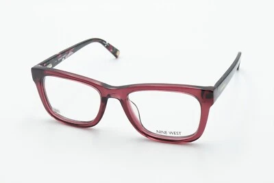 NINE WEST NW5103 603 Bordeaux Crystal 51-18-135 Eyeglass Frames Flex Hinges X843 - Image 1 of 4
