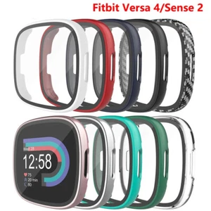 Etui na Fitbit Sense 2 / Versa 4 Futerał ochronny Cover Case Bumper ze szklanym wyświetlaczem - Zdjęcie 1 z 24