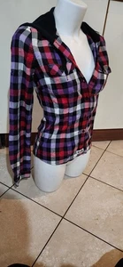 Camicia Donna Converse Fantasia A Quadrettini Size S - Imagen 1 de 6