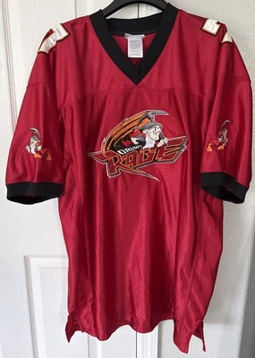 Camiseta de fútbol americano bordada roja Disneyland Resort Grumpy Rage #7 talla M Foto 1 de 4