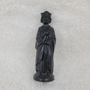 Schachfigur Lowe 1959 König schwarz 4" Vintage ANRI Top Zustand wurde gereinigt - Bild 1 von 24
