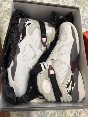 Talla 10.5 - Air Jordan 8 Retro Borgoña W Foto 1 de 4