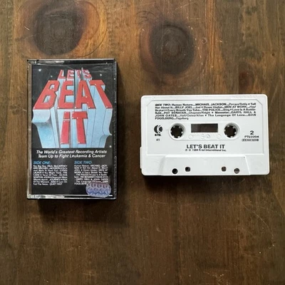 LET’S BEAT IT ‘84 Cassette Tape To Fight Leukemia & Cancer Michael Jackson Works - Image 1 of 4