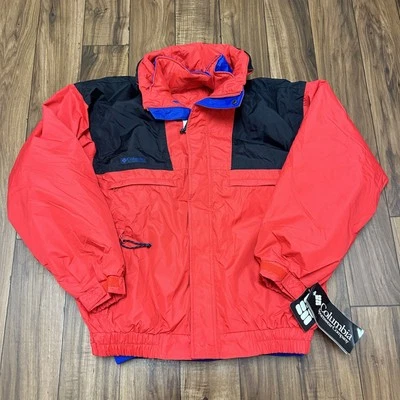 Chaqueta Parka Columbia Vamoose 3 en 1 De Colección Nueva Con Etiquetas Con Forro Años 90’s Roja Para Hombre’s Grande Foto 1 de 4