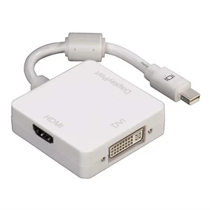 Hama Mini Displayport - Adaptateur Sur HDMI DVI Dp Fiche Raccord Convertisseur - Afbeelding 1 van 8