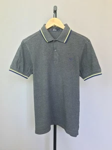 Fred Perry polo para hombre gris manga corta medio - Imagen 1 de 6
