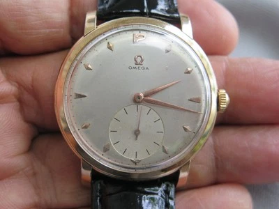 Vintage Omega Tresor 2544 Cal 265 Jumbo 39mm RGP 80 Micron Watch Serviced 1950s - Image 1 of 4