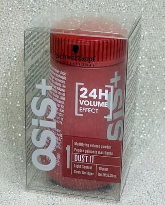 Novo na caixa Schwarzkopf Osis+ Dust It Matiffying Volume Powder 10g 24 horas volume B16 - Imagem 1 de 4