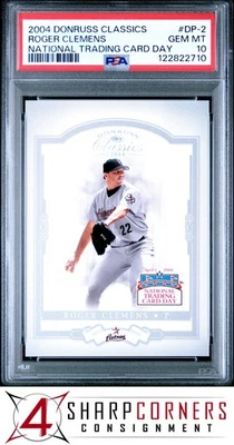 2004 DONRUSS CLASSICS NATIONAL TRADING CARD DAY #DP-2 ROGER CLEMENS PSA 10 - Image 1 of 2