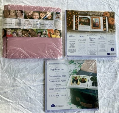 Álbum de recortes Creative Memories Pink Sentiments 7x7 con 12 páginas y protectores Foto 1 de 4