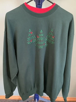 Moletom de Natal feminino M&C Sportswear XL verde árvore de Natal Cardinals - Imagem 1 de 4