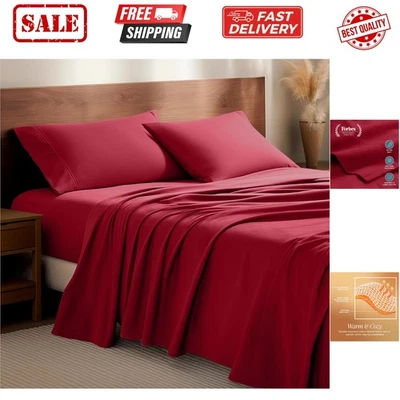 Juego de Sábanas de Franela 100% Algodón, Terciopelo Suave Peso Pesado - Doble Flan Cepillado... Foto 1 de 4