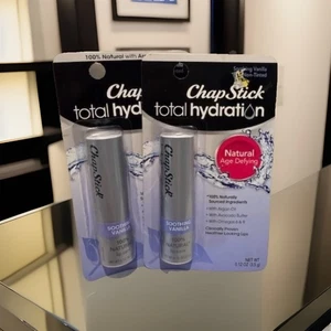 Lot of 2 Chapstick Hydration Natural Age Defying Soothing Vanilla Lip Care-Fast - Picture 1 of 2
