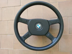 BmW E30 Steering Wheel Black 1154071 - Picture 1 of 12