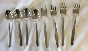 BSF 111 Dänisch Perl 4 Kaffeelöffel 13,3cm & 4 Kuchengabeln 15,3cm versilbert/71 - Bild 1 von 5