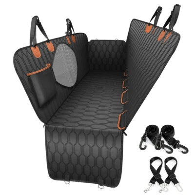 New Dog Seat Cover Hammock Pet Seat Pad Back Car Truck w/Pet Seatbelt Waterproof - Image 1 of 4