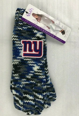 NWT NFL New York Giants gloves  Touch by Alyssa Milano Royal/Black/Gray Cover