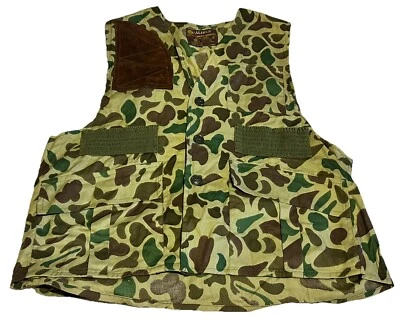 X Caliber Upland Vest Mens XL Bird Duck Goose Dove Frog Camo Hunting Shooting NM - Image 1 of 4