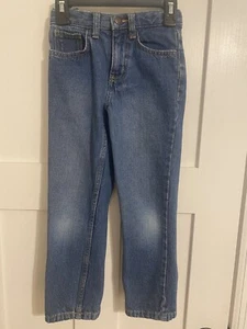 Cat And Jack Size 6 Straight Leg Boys Jeans With Adjustable Waistband Stretch - Picture 1 of 6