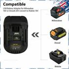 Battery Convert Adapter For Milwaukee M18 Dewalt 20V to Makita 18V Tools DM18M