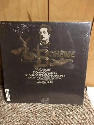 LA BOHEME PUCCINI CALLAS DOMINGO Solti-RCA VICTOR #ARL2-0371 (Red Seal) Sealed - Image 1 of 4