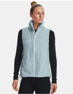 Under Armour Women’s UA Mission Boucle Fleece/Nylon Vest Size XL - Picture 1 of 20