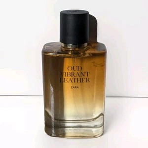 Zara Oud Vibrant Leather Men's Cologne 100 ML 3.38 Oz Eau de Parfum EDP Spray  - Picture 1 of 3