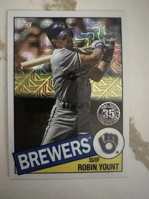 Robin Yount Milwaukee Brewers 2020 Topps Series 2 Silver Pack Mojo #85TC-25 HOF - Image 1 of 2