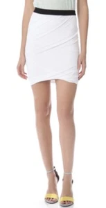 T Alexander Wang White Pique Wrap Knit Pencil Skirt XS Small * - Picture 1 of 7