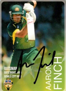 Signed 2014 2015 AUSTRALIA Cricket Card AARON FINCH BBL - Bild 1 von 2
