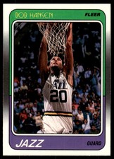 1988-89 Fleer Bobby Hansen Rookie Utah Jazz #113