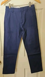 NWOT HANNA ANDERSSON NAVY BLUE CLASSIC CHINO PANTS 140 10 $50 - Picture 1 of 6