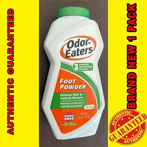 Odor-Eaters Foot Powder Destroys Odor & Controls Wetness Absorbs Sweat 6 Ounce - Picture 1 of 1