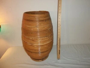 Vintage Mid Century Italian Pencil Reed Bambus Schirmkorb für Dept 56 Italy - Bild 1 von 20