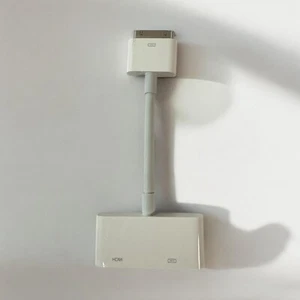GENUINE OEM APPLE 30-PIN TO HDMI AV CABLE ADAPTER - MODEL A1422 – White - Picture 1 of 4