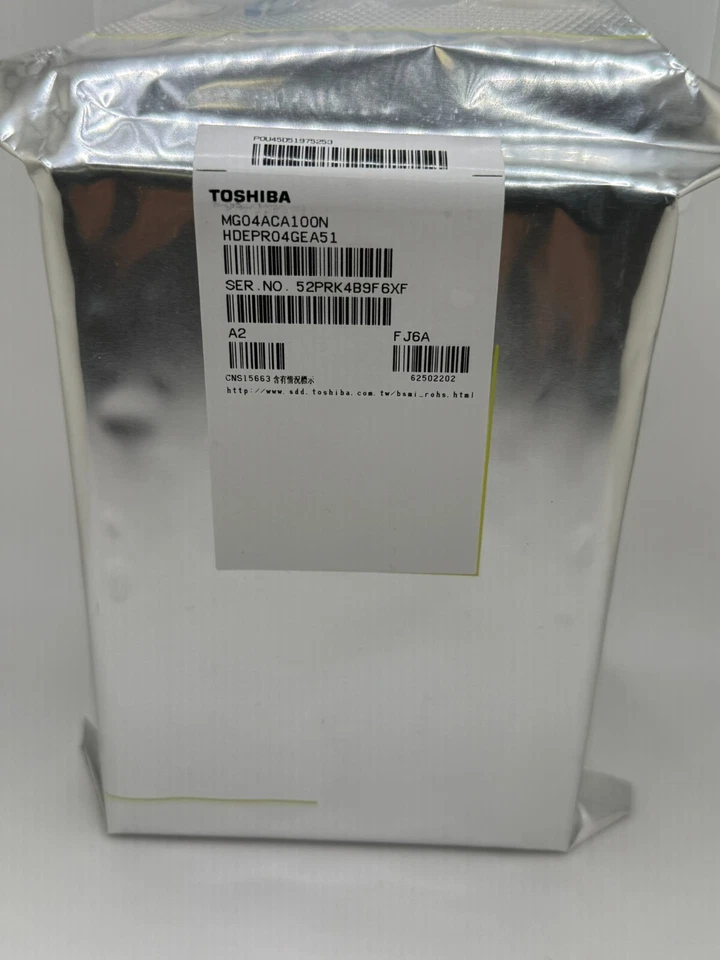 MG04ACA100N Hard Drive 1TB SATA 6Gb/s 7200RPM 3.5in - Image 1 of 1