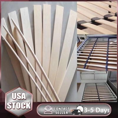 10 piezas listones de cama de repuesto de 68/76 cm de longitud listones de cama de madera con muelles king 53 mm EE. UU. Foto 1 de 4