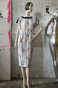 Diolen Kleid 46 Sommerkleid plus size 80er TRUE VINTAGE 80s ladies summer dress - Bild 1 von 9