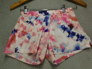 Old Navy Active Girls Lined Running Shorts Go Dry Size L 10-12 Floral - Picture 1 of 6