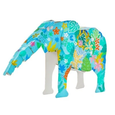 2PC Elephant  Animal Puzzle 3D DIY Jigsaw Children Educational Kids Toys Gift - Image 1 of 3