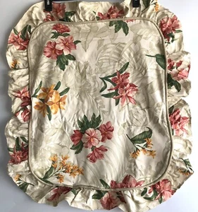 WAVERLY Garden Room Floral Bouquet Ruffle Pillow Sham  - Picture 1 of 4