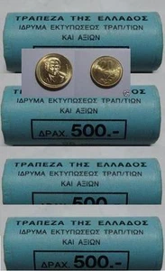 Greece  Greek 20 Drachma  coin roll  year 1998   UNC BU  KM# 154 - Picture 1 of 1
