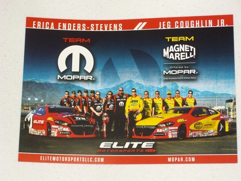 2016 ERICA ENDERS-STEVENS / JEG COUGHLIN JR. PRO STOCK DODGE DART NHRA POSTCARD Cover