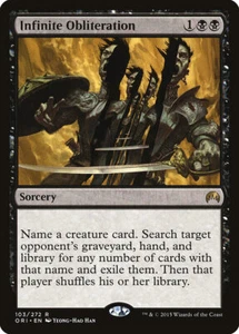 1x Infinite Obliteration - NM - Magic Origins - SPARROW MAGIC mtg - Picture 1 of 1