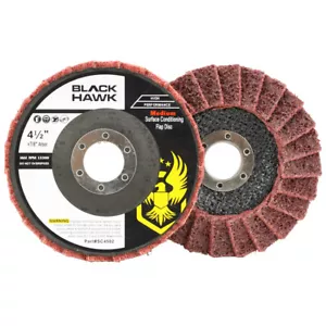 Confezione da 10 - 4-1/2"" x 7/8"" Black Hawk Flap Condizionamento Superficie, Rosso - Medio - Foto 1 di 4